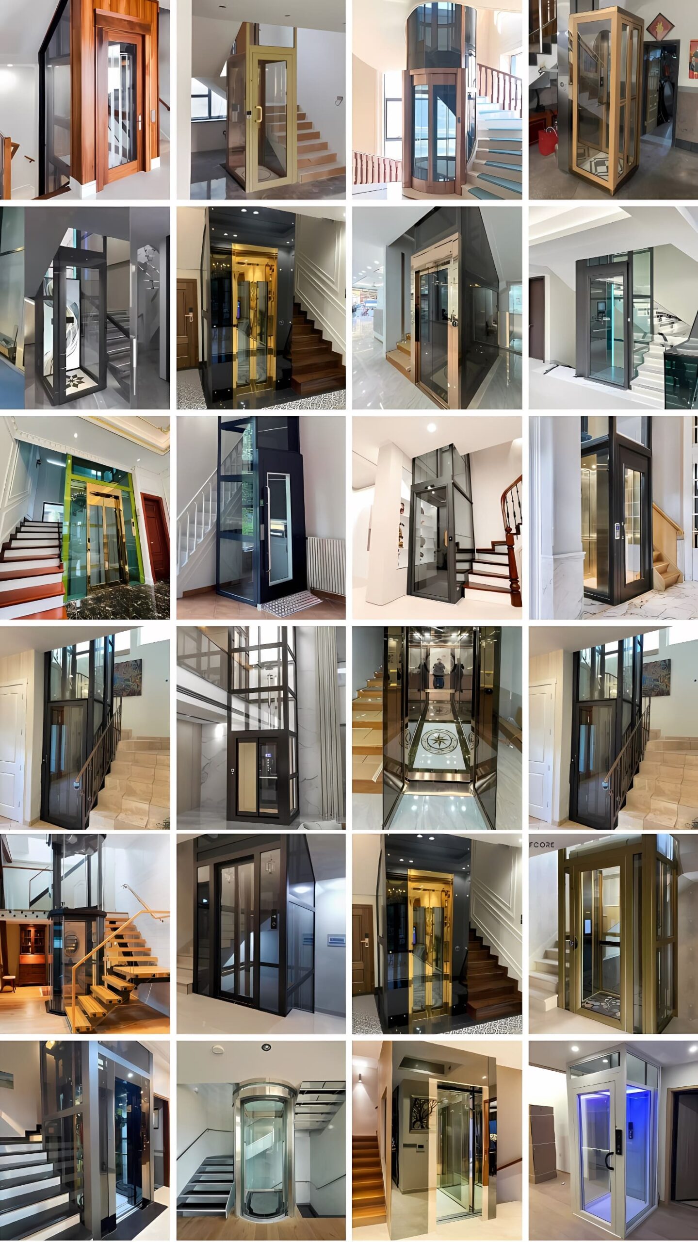 Mẫu thang máy gia đình