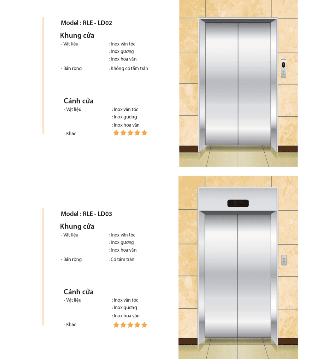 Cửa thang máy đồng với hoa văn chạm khắc tinh xảo