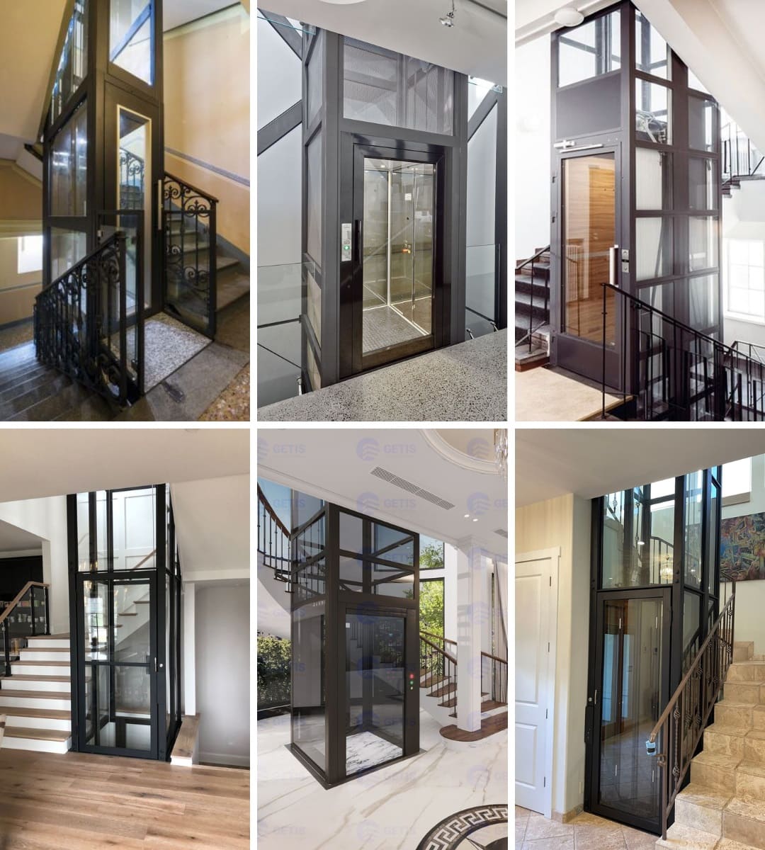 Cửa thang máy kính panorama tạo không gian thoáng đãng