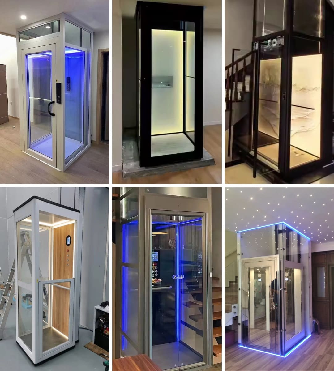 Cửa thang máy cao cấp với đèn LED tích hợp