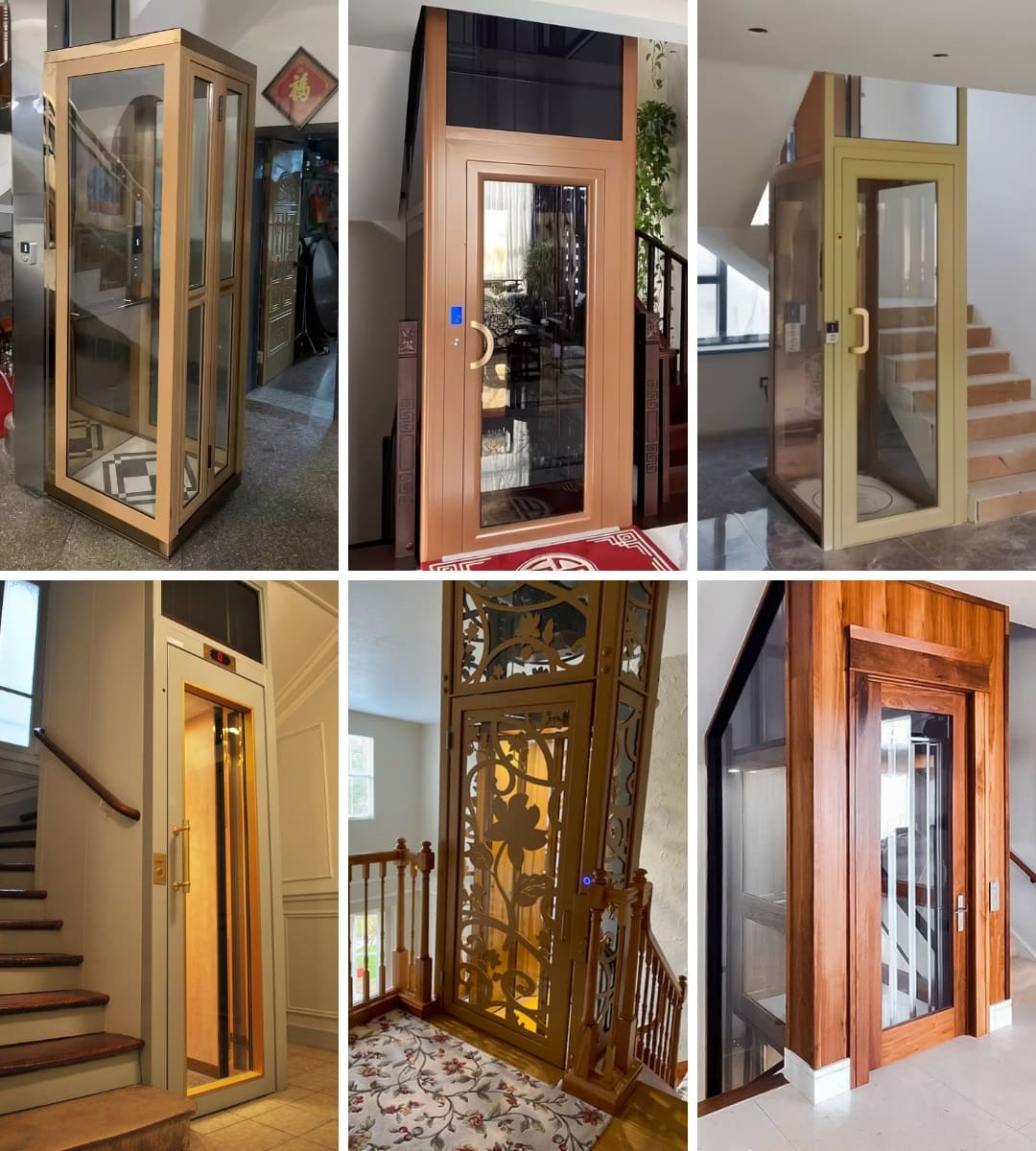 Thang máy cabin gỗ 