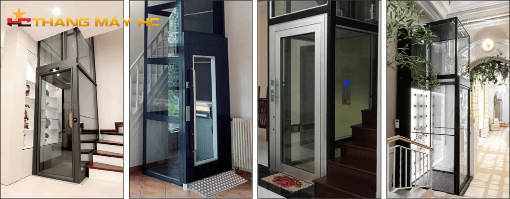 Mẫu thang máy không hố pit