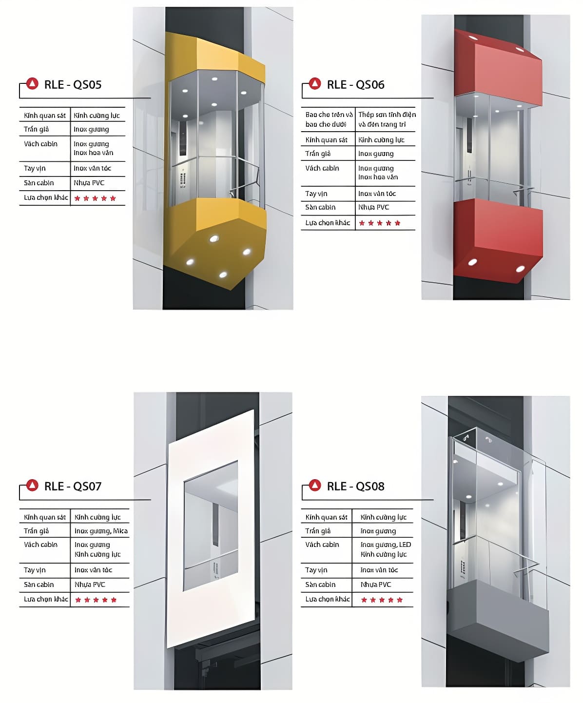 Mẫu thang máy quan sát