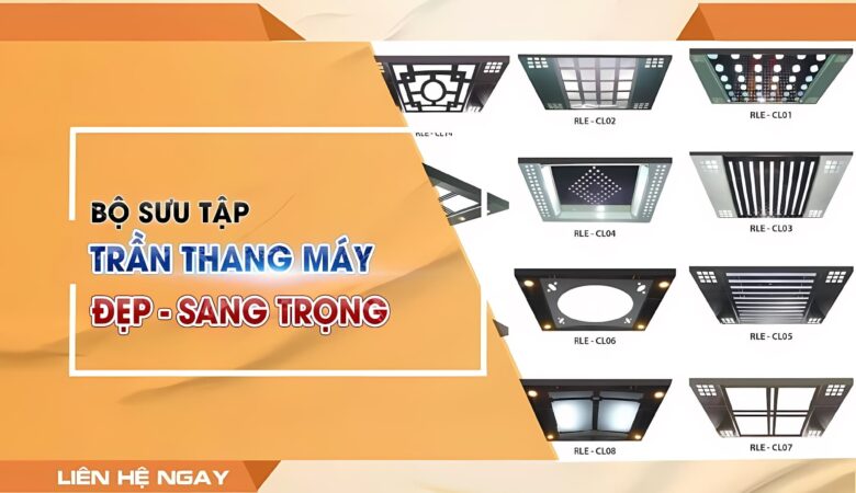 Bộ sưu tập trần thang máy đẹp sang trọng